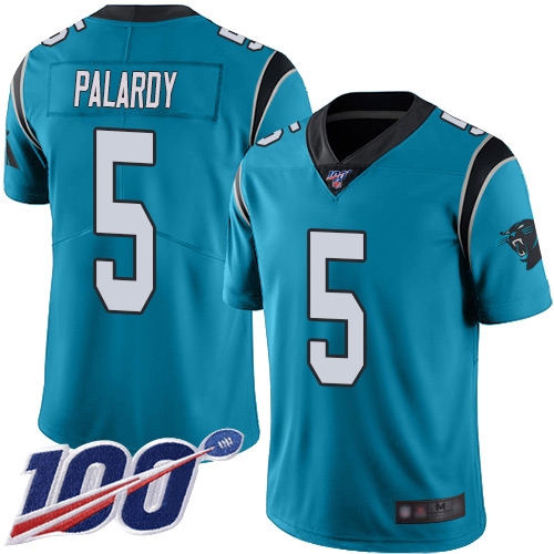 Carolina Panthers Limited Blue Youth Michael Palardy Alternate Jersey NFL Football #5 100th Season Vapor Untouchable->youth nfl jersey->Youth Jersey